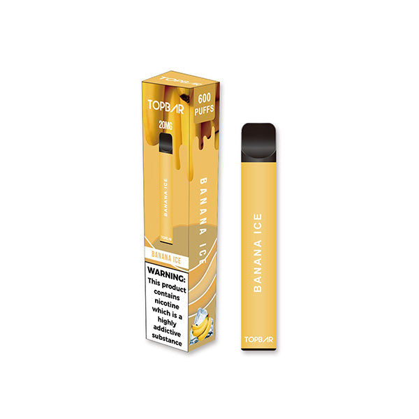 20mg Top Bar EE 600 Disposable Vape Device 600 Puffs